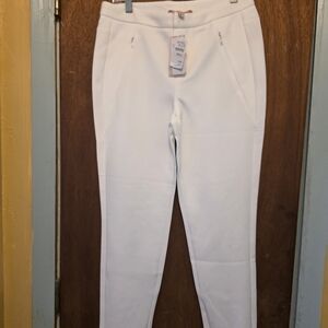 Philosophy Cream Straight Leg Pants